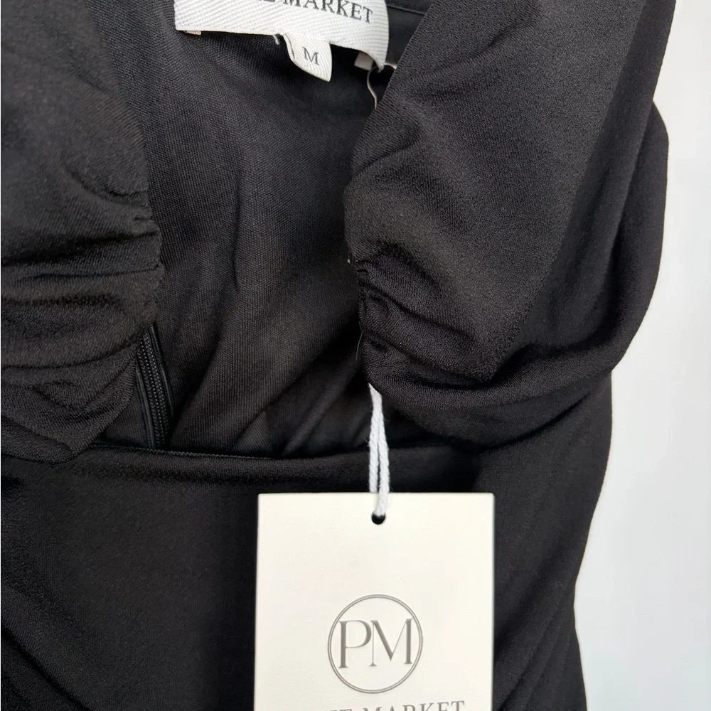 PIXIE MARKET DOMINIQUE BUSTIER TOP BLACK SIZE MEDIUM WITH TAGS - Picture 4 of 5